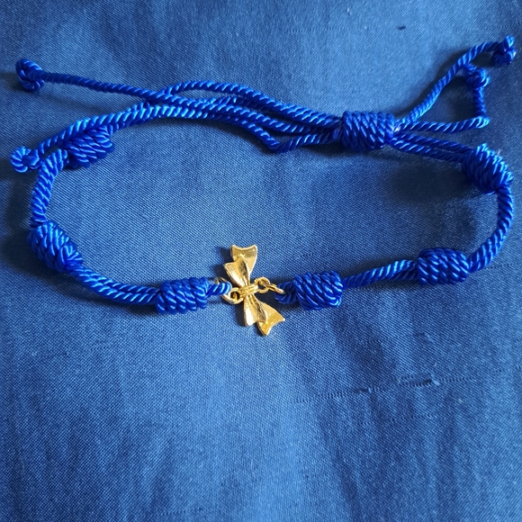Blue ribbon bracelet - Picture 3 of 10